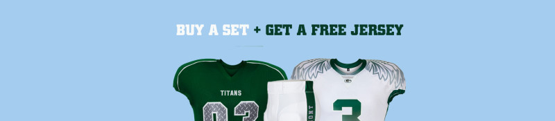 promo buy one get one football uniform