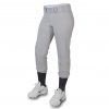 custom silver grey softball pant
