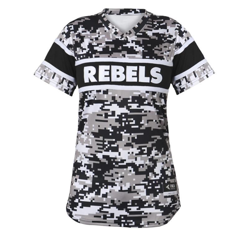 custom camo black softball jersey online