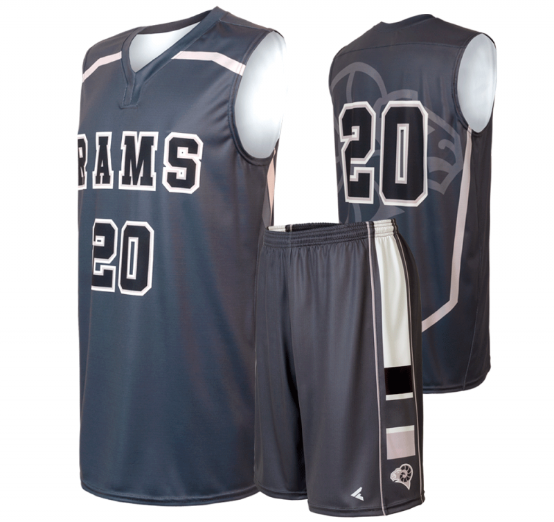 Rams Basketball Uniform Set