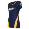 Navy blue with yellow lline volleyball jersey
