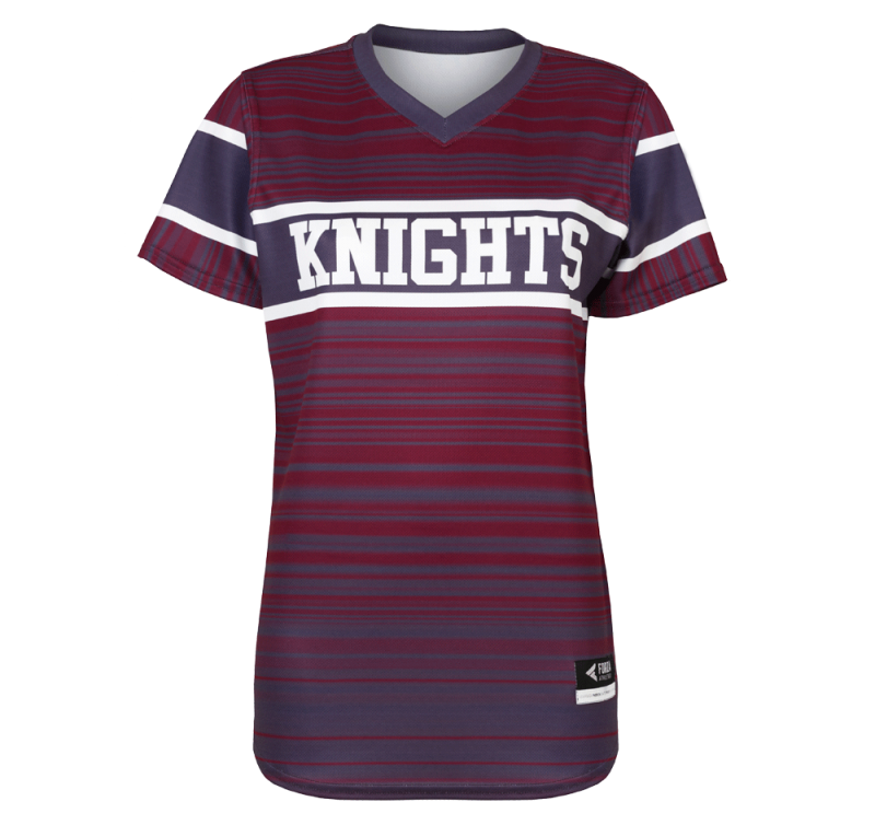 Maroon baseball jersey