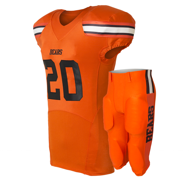 Custom Football Uniform Set Templates Free Design